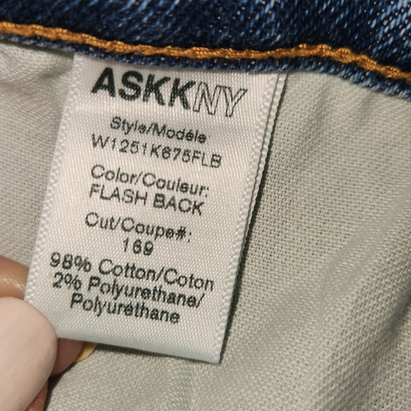 ASKK NY Cool Cat straight leg mid rise jeans NWT size 34 non-stretch Flashback - Picture 9 of 14